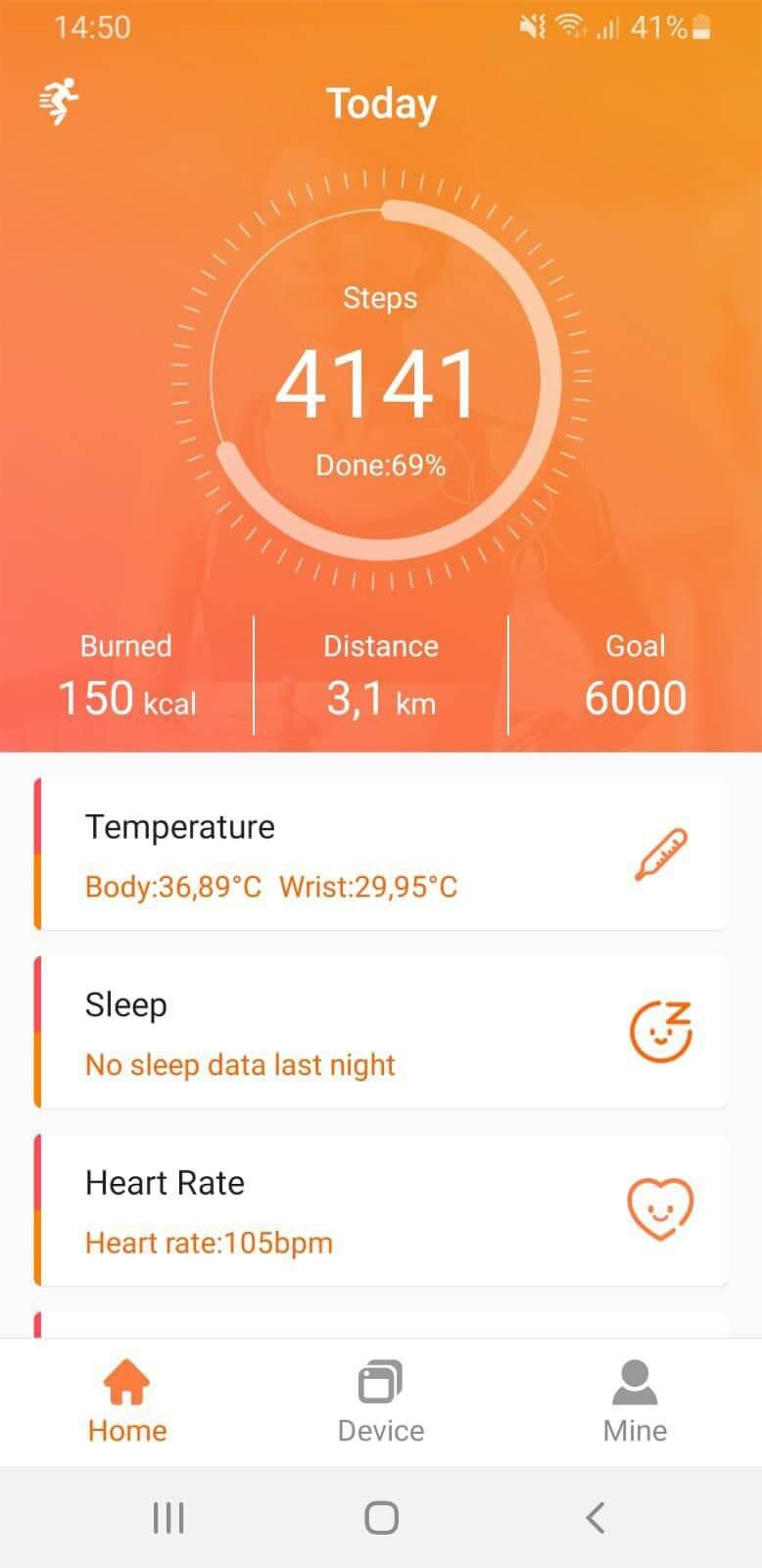 Relógio inteligente de ABS Dominic - Image 3