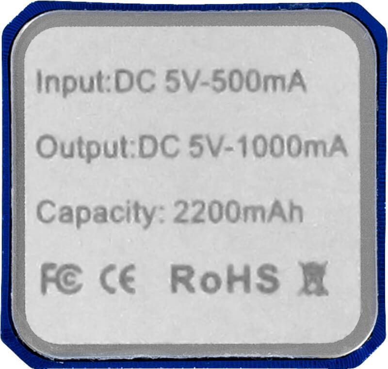 Powerbank de alumínio de 2200 mAh "Volt" - Image 6