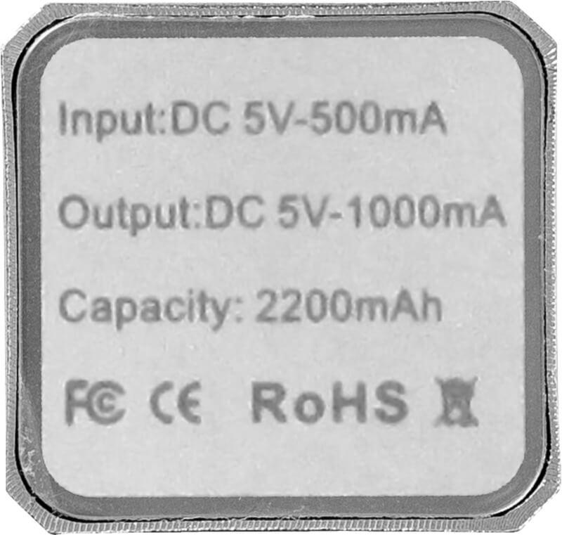 Powerbank de alumínio de 2200 mAh "Volt" - Image 10