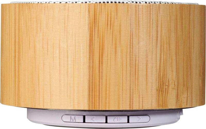 Coluna Bluetooth® de bambu "Cosmos" - Image 3