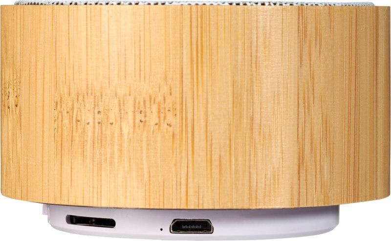 Coluna Bluetooth® de bambu "Cosmos" - Image 4