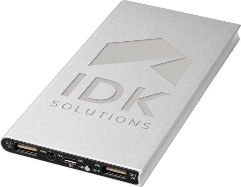 Power bank em alumínio de 8000 mAh "Plate" - Image 8
