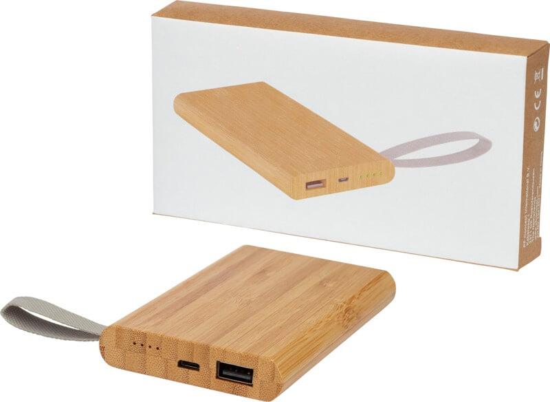Powerbank de 5000 mAh em bambu "Tulda" - Image 5