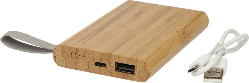 Powerbank de 5000 mAh em bambu "Tulda" - Image 6