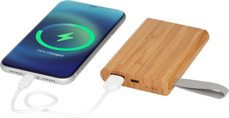 Powerbank de 5000 mAh em bambu "Tulda" - Image 7