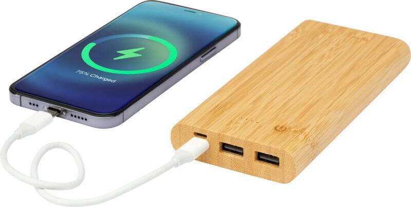 Powerbank de 10,000 mAh em bambu "Tulda" - Image 7