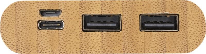 Powerbank de 10,000 mAh em bambu "Tulda" - Image 8