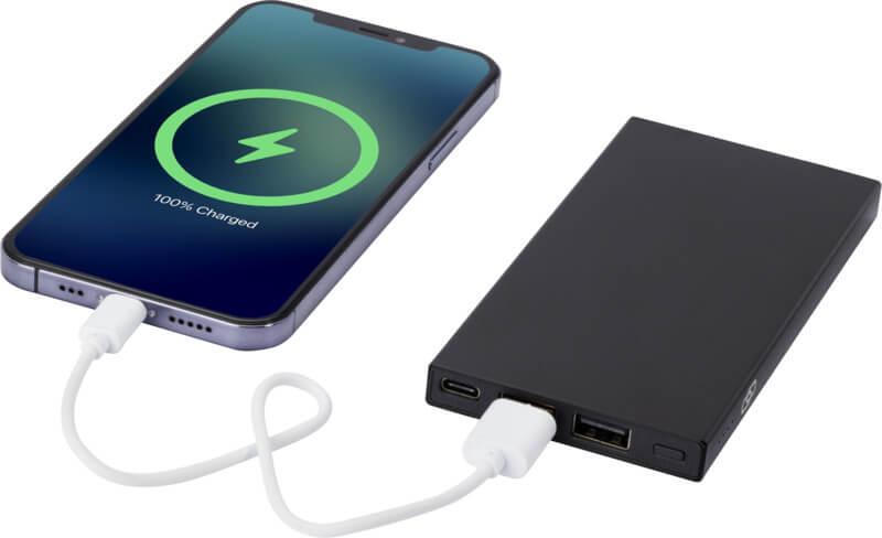 Powerbank de 5 000 mAh de alumínio reciclado "Connect" - Image 6