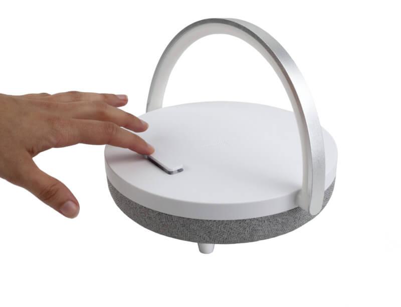 Coluna Bluetooth® 4 em 1 de 10 W com luz LED e base de carregamento sem fio "Prixton" - Image 2