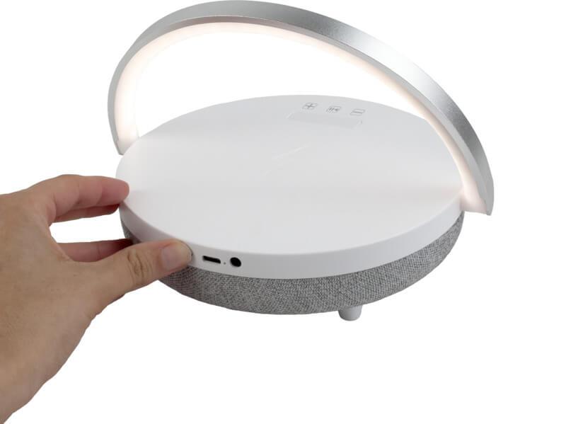 Coluna Bluetooth® 4 em 1 de 10 W com luz LED e base de carregamento sem fio "Prixton" - Image 3