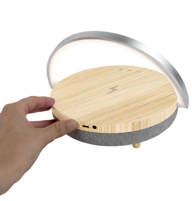 Coluna Bluetooth® 4 em 1 de 10 W com luz LED e base de carregamento sem fio "Prixton" - Image 7