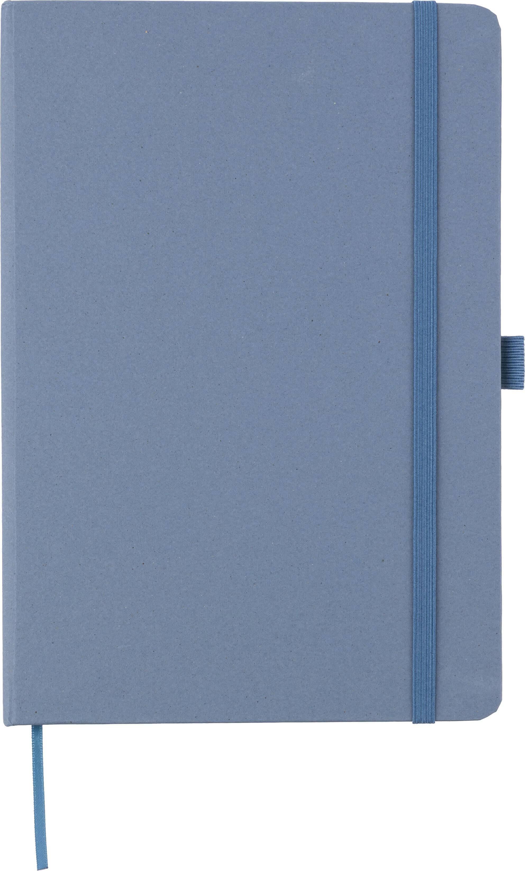 Caderno em cartão e biorresíduos reciclados A5 Gertrud