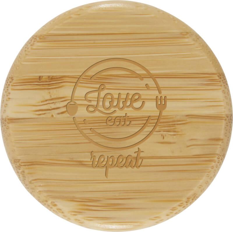 Garrafa de vidro borossilicato de 600 ml com pega de silicone "Tidan"