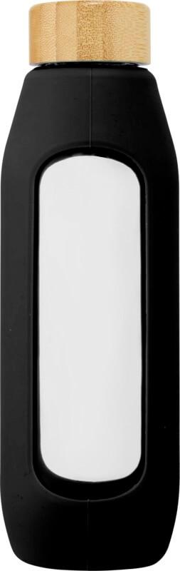 Garrafa de vidro borossilicato de 600 ml com pega de silicone "Tidan" - Image 3