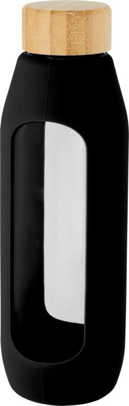 Garrafa de vidro borossilicato de 600 ml com pega de silicone "Tidan" - Image 5