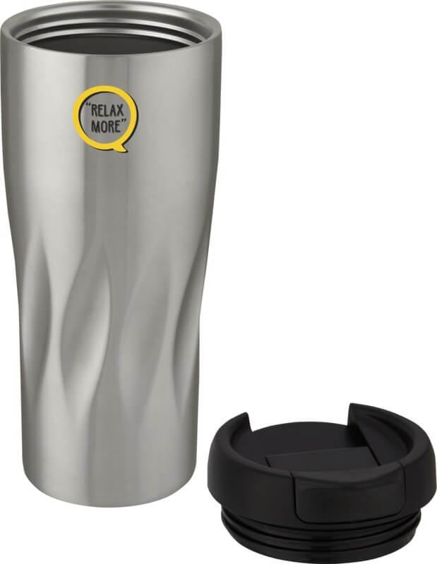 Copo térmico isolado a vácuo de 450 ml em cobre "Waves"