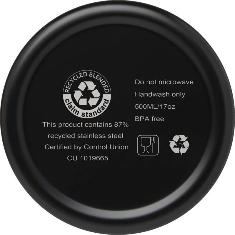 Garrafa com isolamento a vácuo em cobre e aço inoxidável reciclado de 500 ml com certificado RCS "Vasa" - Image 11