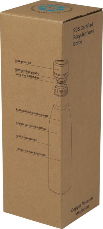 Garrafa com isolamento a vácuo em cobre e aço inoxidável reciclado de 500 ml com certificado RCS "Vasa" - Image 12