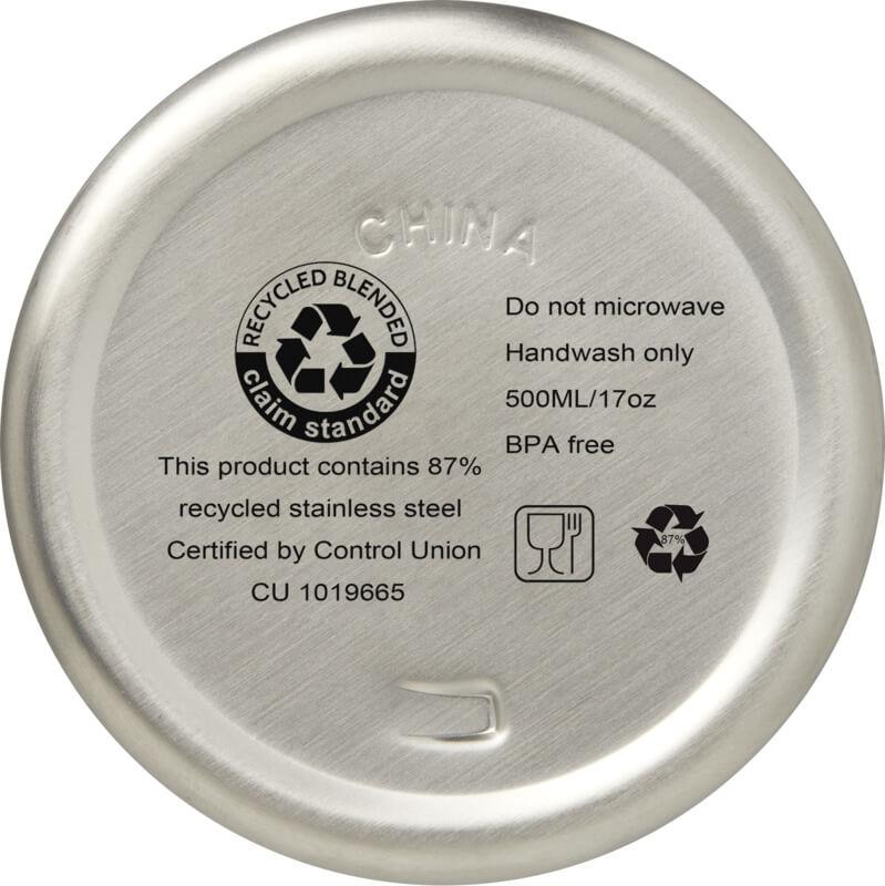 Garrafa com isolamento a vácuo em cobre e aço inoxidável reciclado de 500 ml com certificado RCS "Vasa" - Image 5