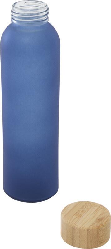 Garrafa de vidro sódico-cálcico fosco com tampa de bambu de 500 ml "Lume" - Image 7