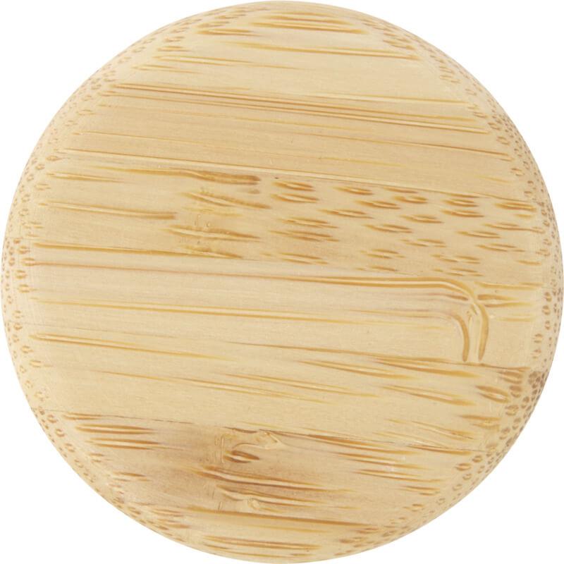 Garrafa de vidro sódico-cálcico fosco com tampa de bambu de 500 ml "Lume" - Image 8