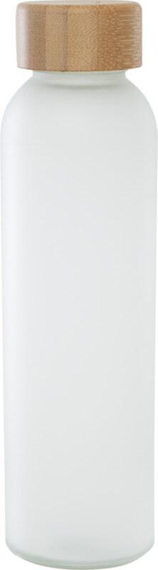 Garrafa de vidro sódico-cálcico fosco com tampa de bambu de 500 ml "Lume" - Image 2