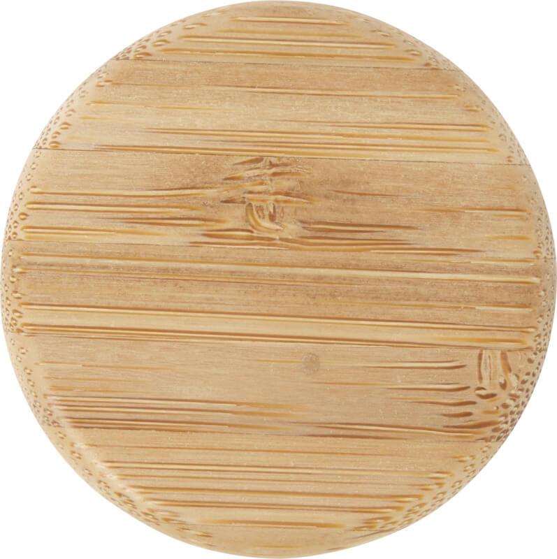 Garrafa de vidro sódico-cálcico fosco com tampa de bambu de 500 ml "Lume" - Image 4