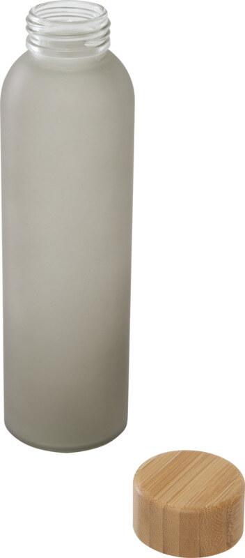 Garrafa de vidro sódico-cálcico fosco com tampa de bambu de 500 ml "Lume" - Image 11