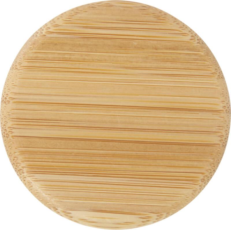 Garrafa de vidro sódico-cálcico fosco com tampa de bambu de 500 ml "Lume" - Image 12