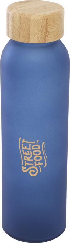 Garrafa de vidro sódico-cálcico fosco com tampa de bambu de 500 ml "Lume" - Image 5