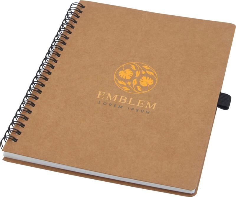 Caderno de argolas A5 em cartão reciclado com papel de pedra "Cobble"