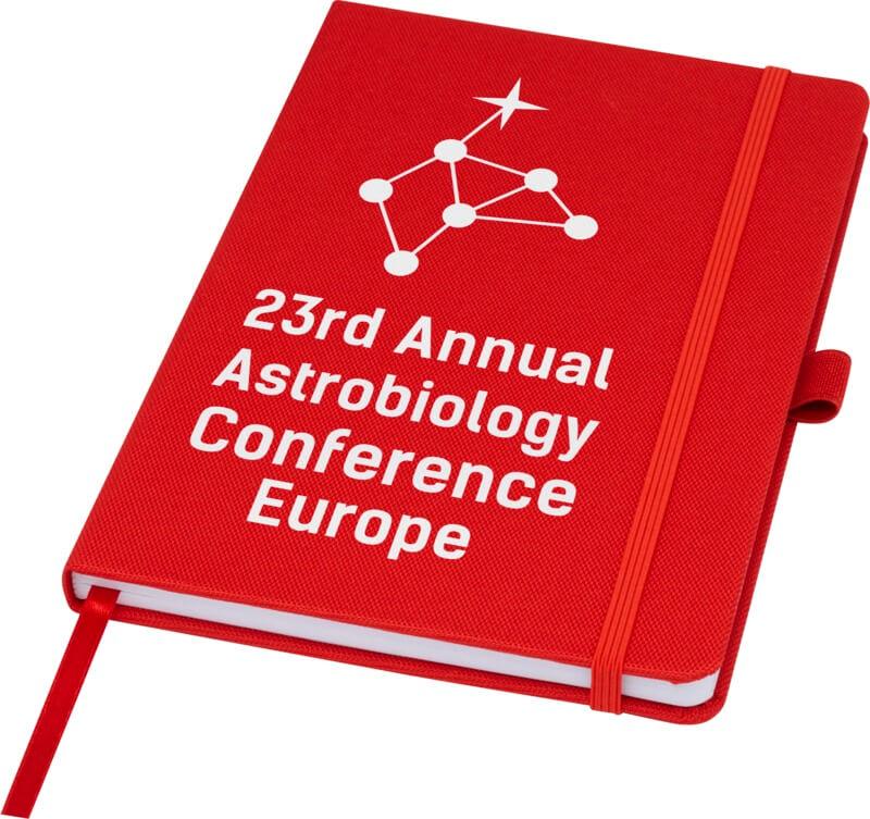 Caderno A5 de papel reciclado com capa RPET "Honua"