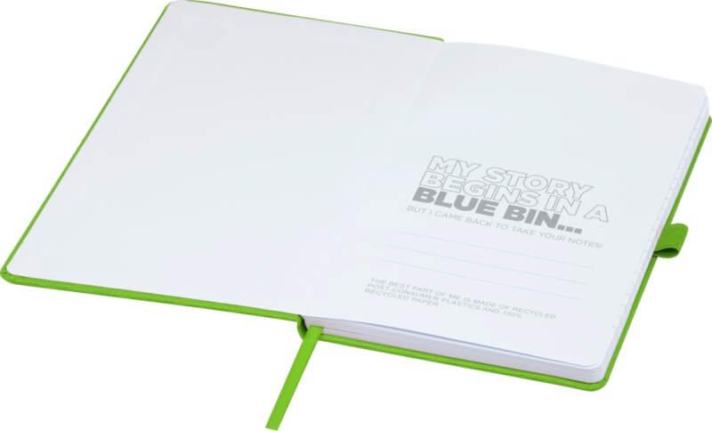 Caderno A5 de papel reciclado com capa RPET "Honua" - Image 20