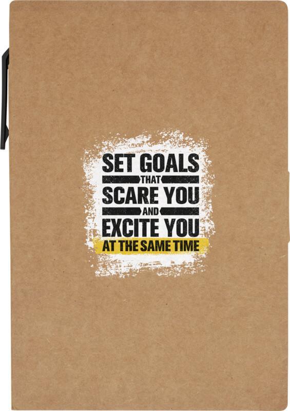 Livreto de notas adesivas com esferográfica "Swift" (tinta preta)