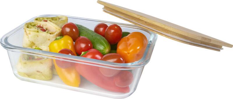 Lancheira em vidro com tampa em bambu "Roby" - Image 7