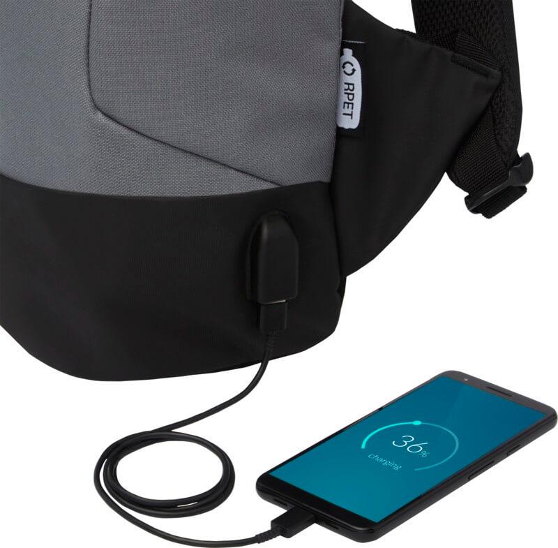 Mochila anti-roubo RPET GRS "Cover" 18L - Image 10