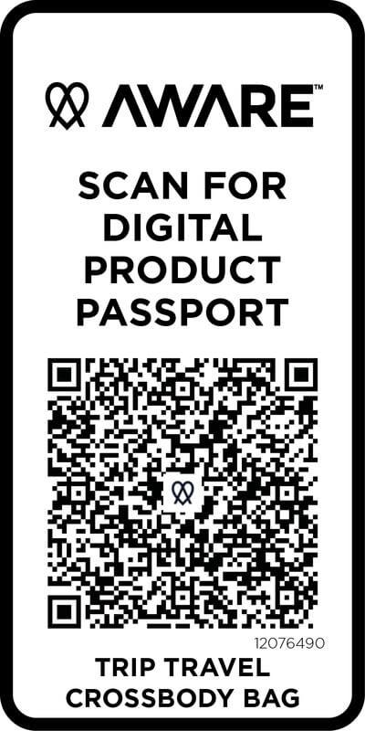 Mala a tiracolo de viagem reciclada de 1 L "Trip Aware™" - Image 5