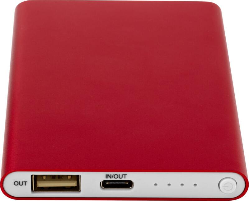 Powerbank de 4000 mAh de alumínio reciclado tipo C "Pep" - Image 12