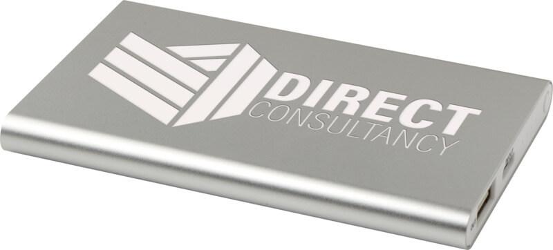 Powerbank de 4000 mAh de alumínio reciclado tipo C "Pep" - Image 22