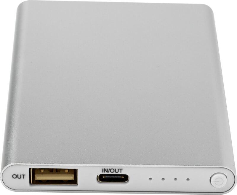 Powerbank de 4000 mAh de alumínio reciclado tipo C "Pep" - Image 26