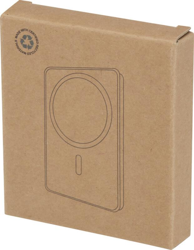 Powerbank magnético sem fios de 5.000 mAh e 15 W com PD de 20 W - feito de plástico reciclado "Acrab" - Image 9