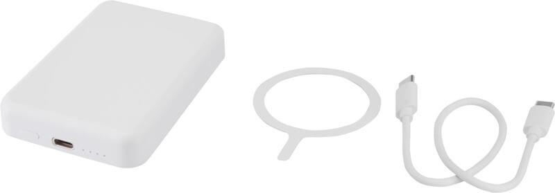 Powerbank magnético sem fios de 5.000 mAh e 15 W com PD de 20 W - feito de plástico reciclado "Acrab" - Image 13