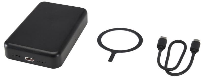 Powerbank magnético sem fios de 10.000 mAh e 15 W com PD de 20 W - feito de plástico reciclado "Acrab" - Image 13