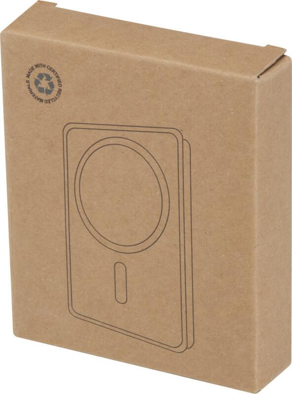 Powerbank magnético sem fios de 10.000 mAh e 15 W com PD de 20 W - feito de plástico reciclado "Acrab" - Image 2