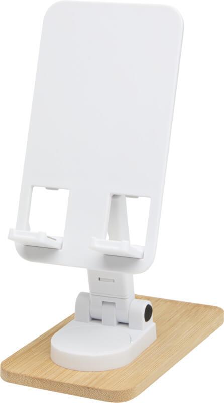 Suporte de telemóvel dobrável para secretária de plástico reciclado com detalhes em bambu "Alfirk" - Image 3