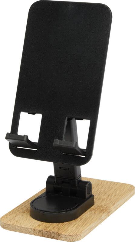 Suporte de telemóvel dobrável para secretária de plástico reciclado com detalhes em bambu "Alfirk" - Image 6