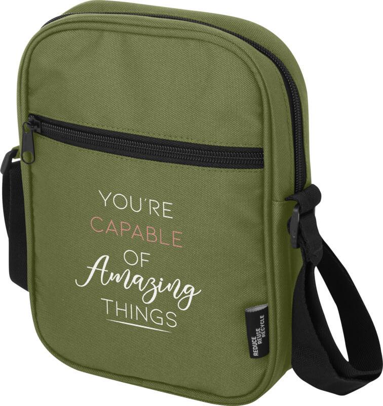 Saco tiracolo reciclado GRS de 2 L "Byron" - Image 21