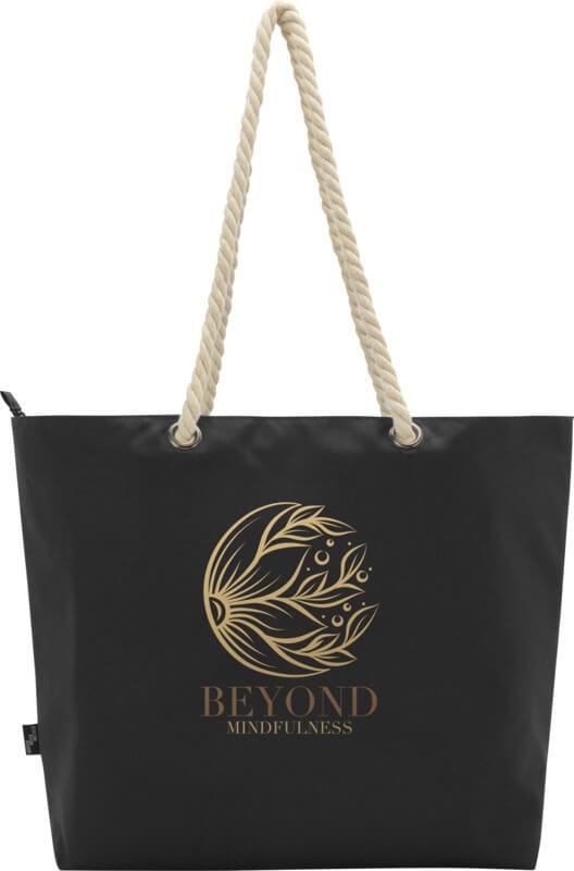 Saco térmico de praia reciclado GRS com alças de cordão "Panama" 23L