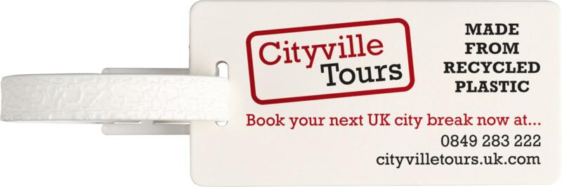 Etiqueta de bagagem com janela reciclada "River"