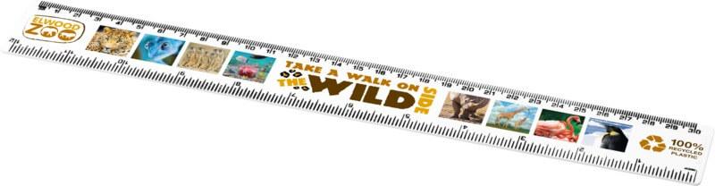 Régua de plástico reciclado de 30 cm "Refari"